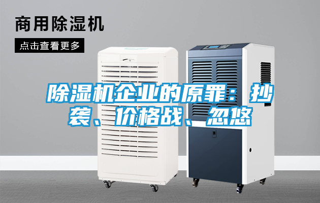 除湿机企业的原罪：抄袭、价格战、忽悠