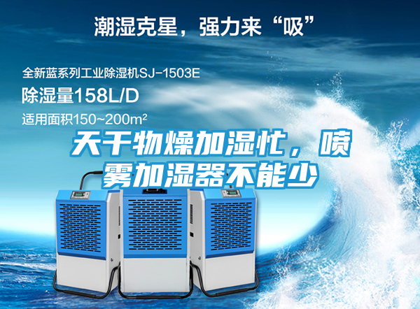 天干物燥加湿忙，喷雾加湿器不能少