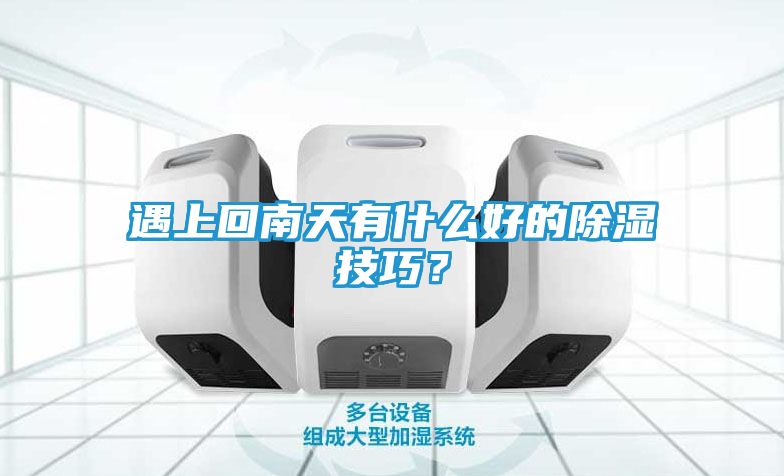 遇上回南天有什么好的除湿技巧？