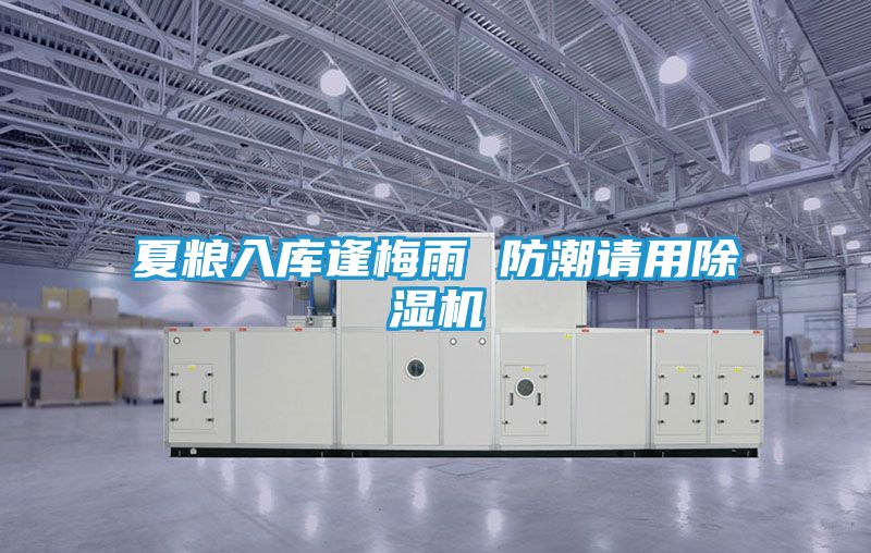 夏粮入库逢梅雨 防潮请用除湿机