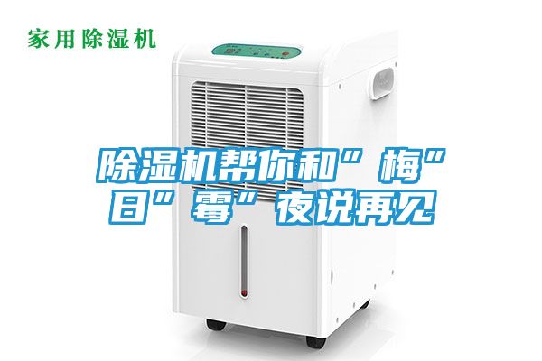 除湿机帮你和”梅”日”霉”夜说再见