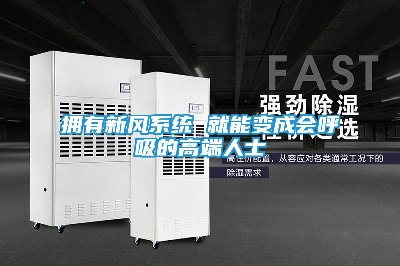 拥有新风系统 就能变成会呼吸的高端人士