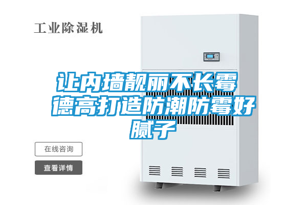 让内墙靓丽不长霉 德高打造防潮防霉好腻子