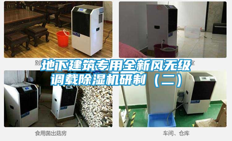 地下建筑专用全新风无级调载除湿机研制（二）