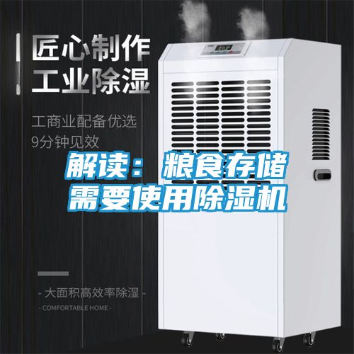 解读：粮食存储需要使用除湿机