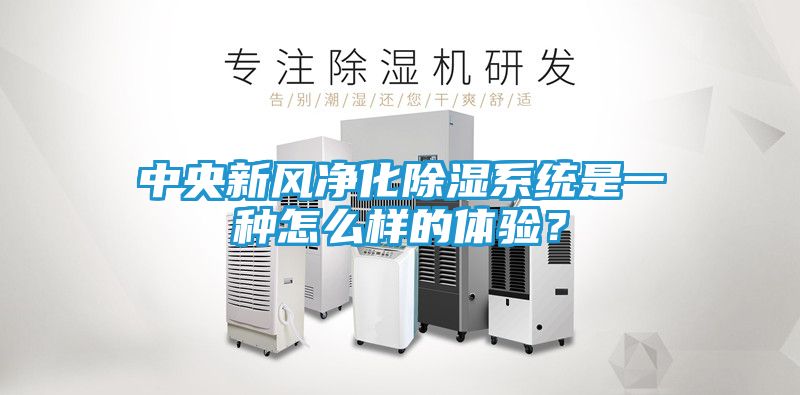 中央新风净化除湿系统是一种怎么样的体验?