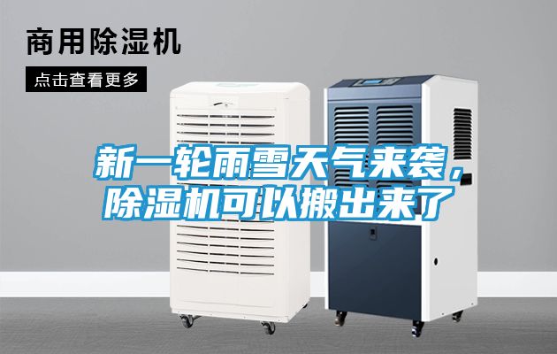 新一轮雨雪天气来袭，除湿机可以搬出来了