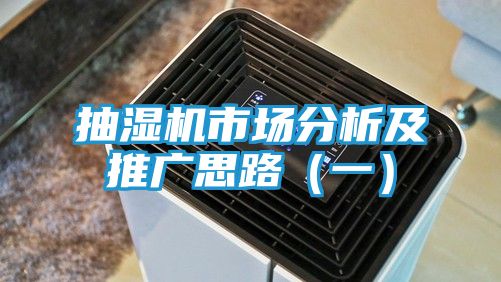 抽湿机市场分析及推广思路(一)