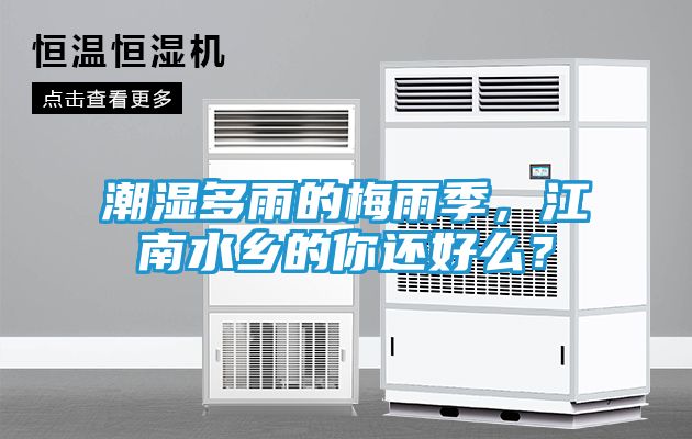 潮湿多雨的梅雨季，江南水乡的你还好么？