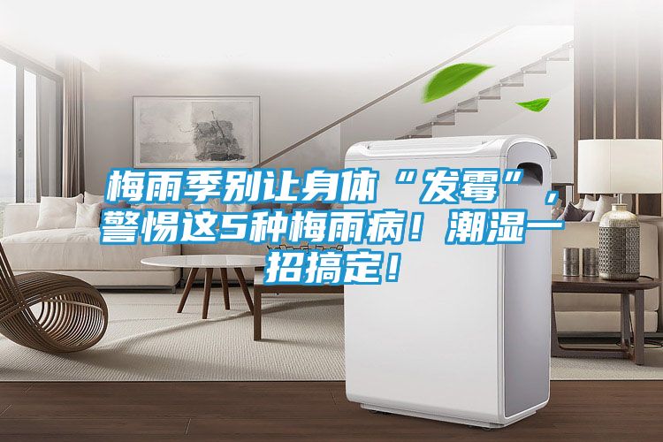 梅雨季别让身体“发霉”，警惕这5种梅雨病！潮湿一招搞定！
