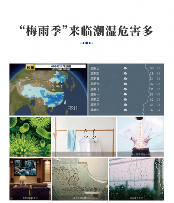 梅雨季潮湿，也能让房间快速干爽