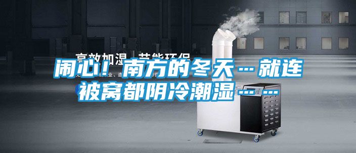 闹心!南方的冬天…就连被窝都阴冷潮湿……