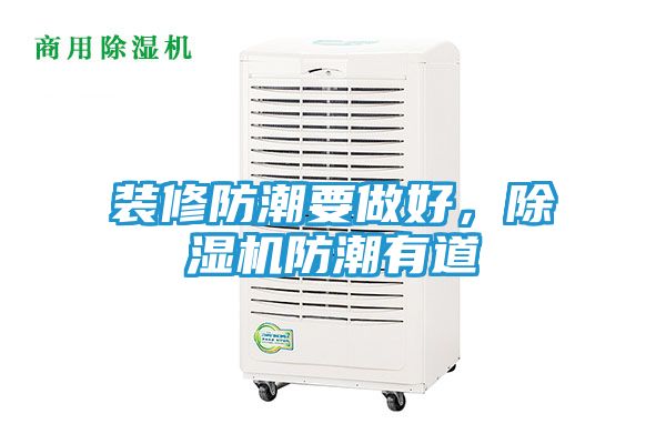 装修防潮要做好，除湿机防潮有道
