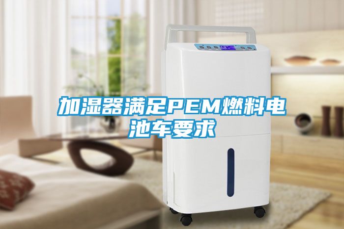 加湿器满足PEM燃料电池车要求