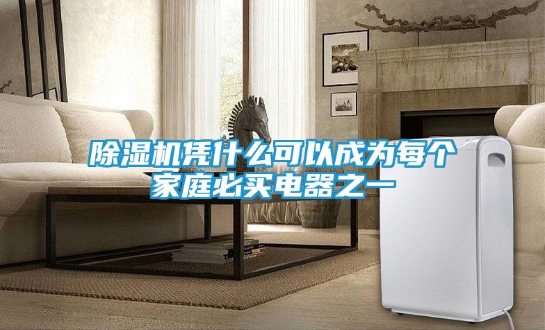 除湿机凭什么可以成为每个家庭必买电器之一