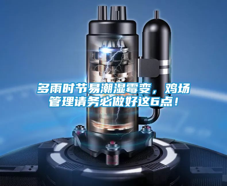 多雨时节易潮湿霉变，鸡场管理请务必做好这6点！