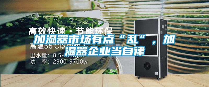 加湿器市场有点“乱”，加湿器企业当自律