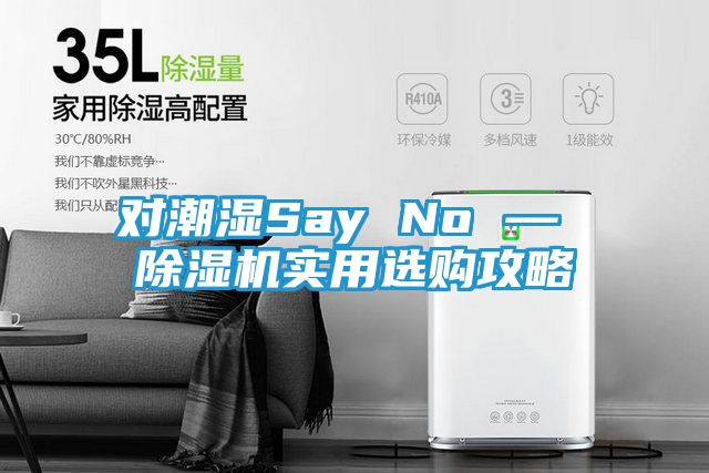 对潮湿Say No — 除湿机实用选购攻略