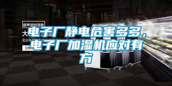 电子厂静电危害多多，电子厂加湿机应对有方