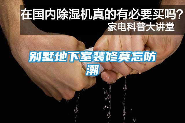 别墅地下室装修莫忘防潮