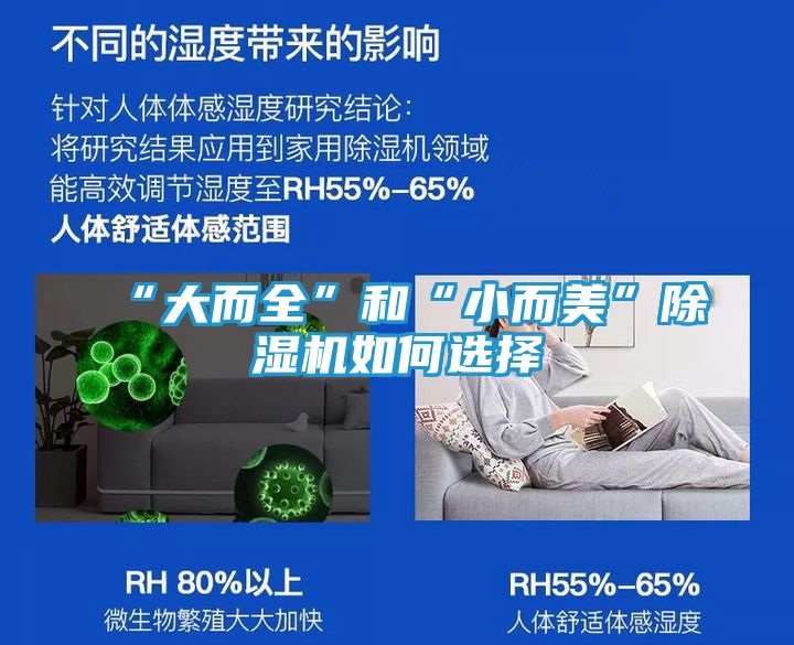 “大而全”和“小而美”除湿机如何选择