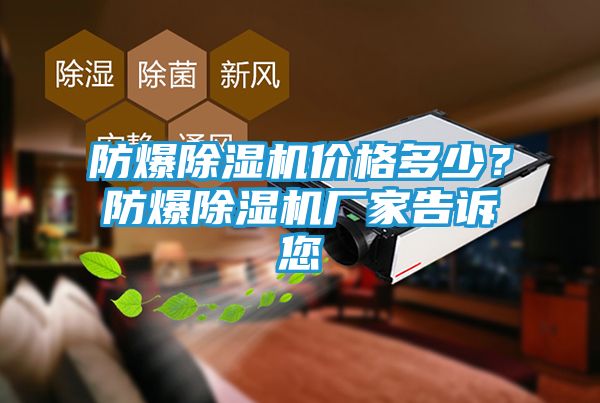 防爆除湿机价格多少？防爆除湿机厂家告诉您