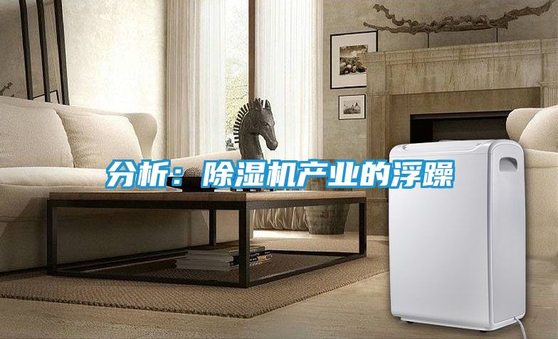 分析:除湿机产业的浮躁