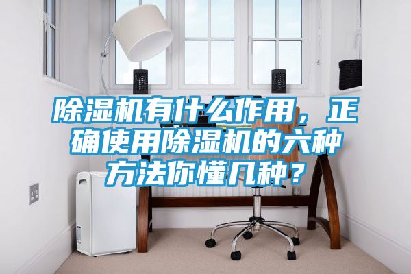 除湿机有什么作用，正确使用除湿机的六种方法你懂几种？