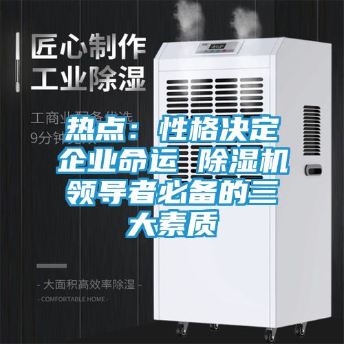 热点:性格决定企业命运 除湿机领导者必备的三大素质