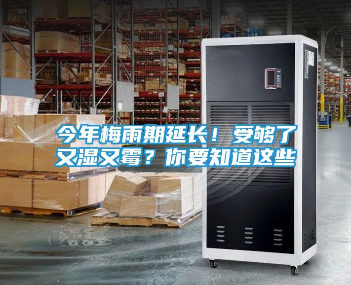 今年梅雨期延长！受够了又湿又霉？你要知道这些