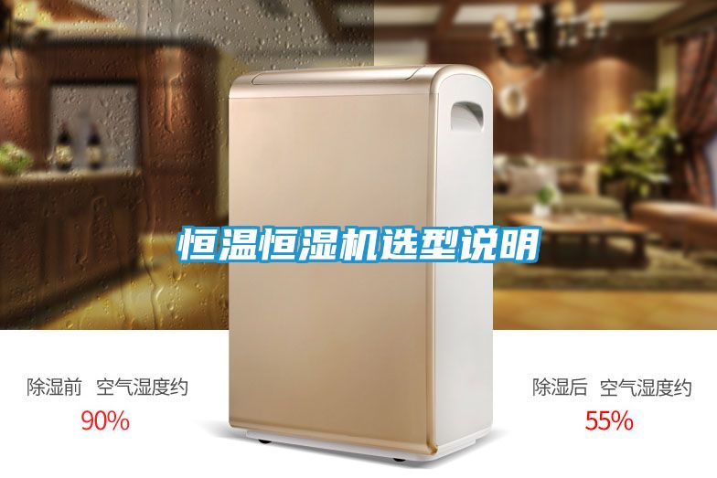 恒温恒湿机选型说明