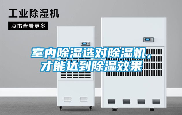 室内除湿选对除湿机，才能达到除湿效果
