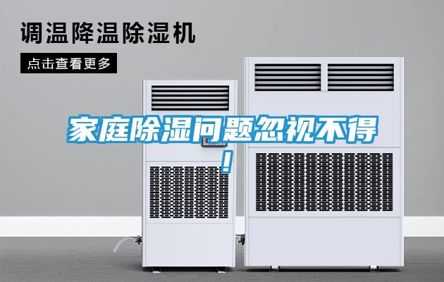 家庭除湿问题忽视不得！