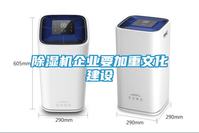 除湿机企业要加重文化建设
