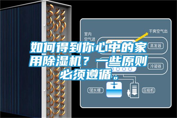 如何得到你心中的家用除湿机？一些原则必须遵循。