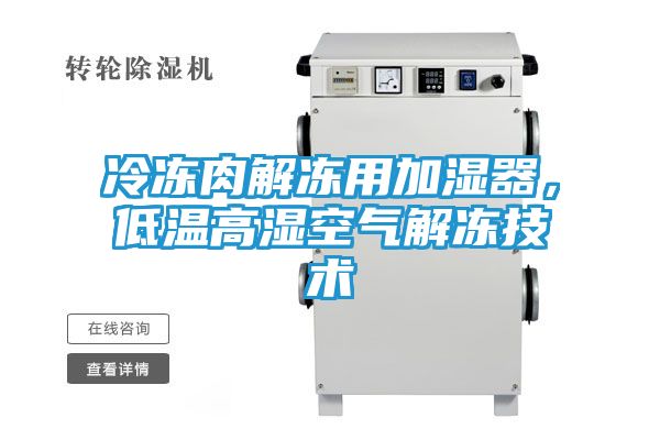 冷冻肉解冻用加湿器,低温高湿空气解冻技术