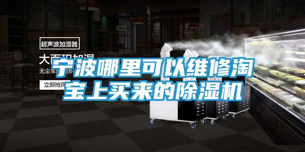 宁波哪里可以维修淘宝上买来的除湿机