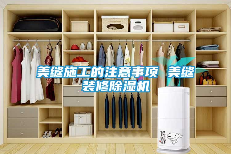 美缝施工的注意事项 美缝装修除湿机