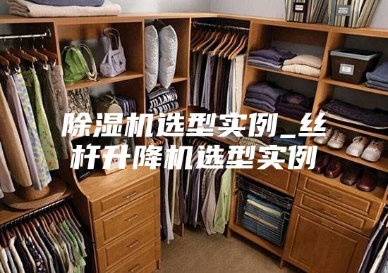 除湿机选型实例_丝杆升降机选型实例