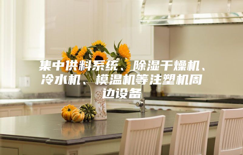 集中供料系统、除湿干燥机、冷水机、模温机等注塑机周边设备