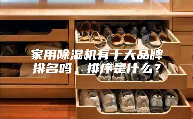 家用除湿机有十大品牌排名吗，排序是什么？