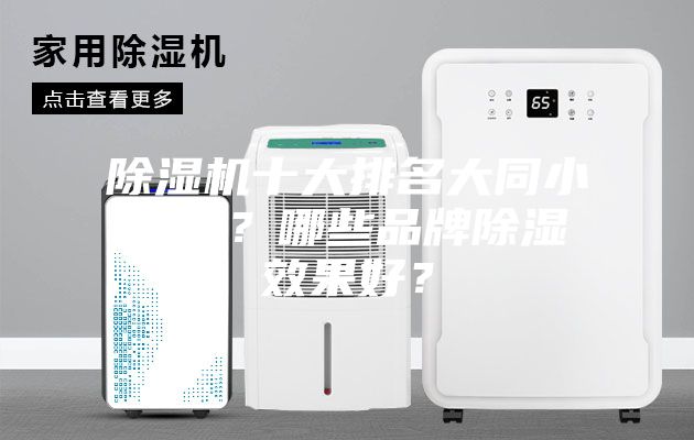除湿机十大排名大同小异吗？哪些品牌除湿效果好？