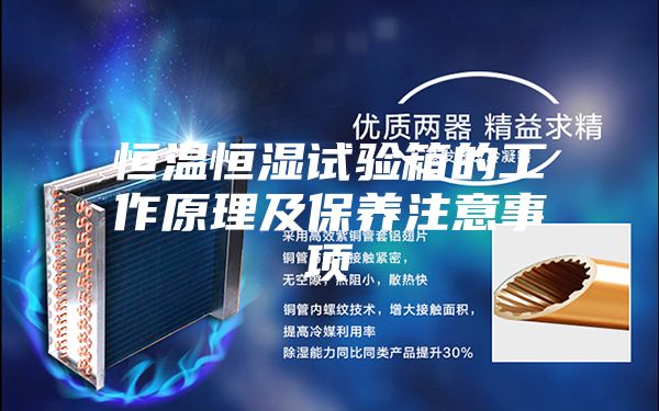 恒温恒湿试验箱的工作原理及保养注意事项