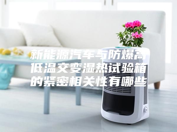 新能源汽车与防爆高低温交变湿热试验箱的紧密相关性有哪些