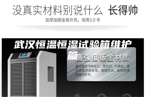 武汉恒温恒湿试验箱维护篇