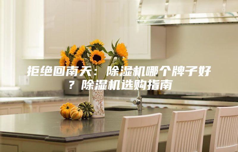 拒绝回南天：除湿机哪个牌子好？除湿机选购指南