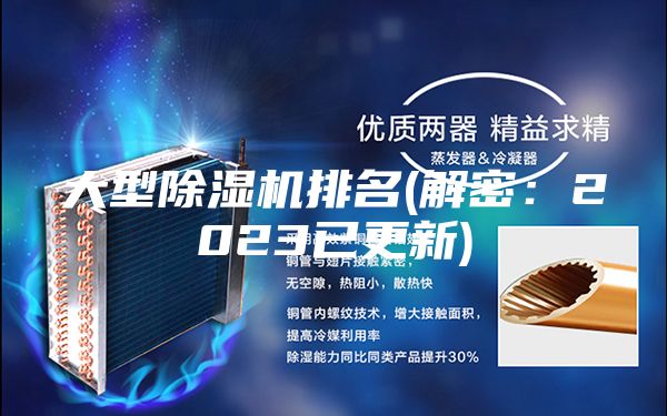 大型除湿机排名(解密：2023已更新)