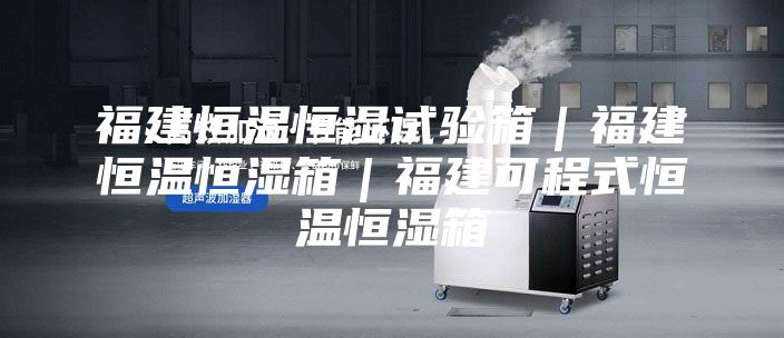 福建恒温恒湿试验箱｜福建恒温恒湿箱｜福建可程式恒温恒湿箱