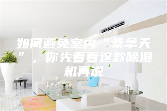 如何避免室内“桑拿天”，你先看看这款除湿机再说