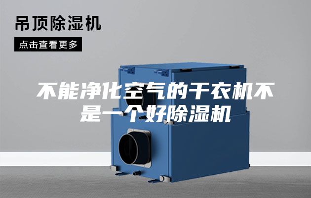 不能净化空气的干衣机不是一个好除湿机